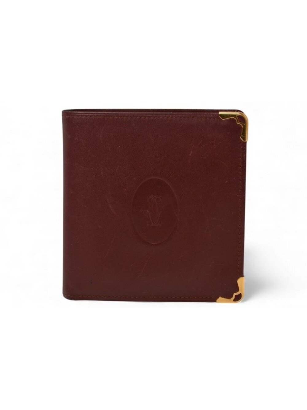 Cartier Fold Wallet Vintage Must de Cartier Bordeaux